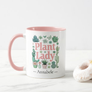Pflanze Lady Niedlich Personalisierte Zwei-Tone-Ka Tasse