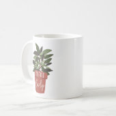 Pflanze Lady | Niedliche Pflanze Liebhaber Kaffeetasse (Vorderseite Links)
