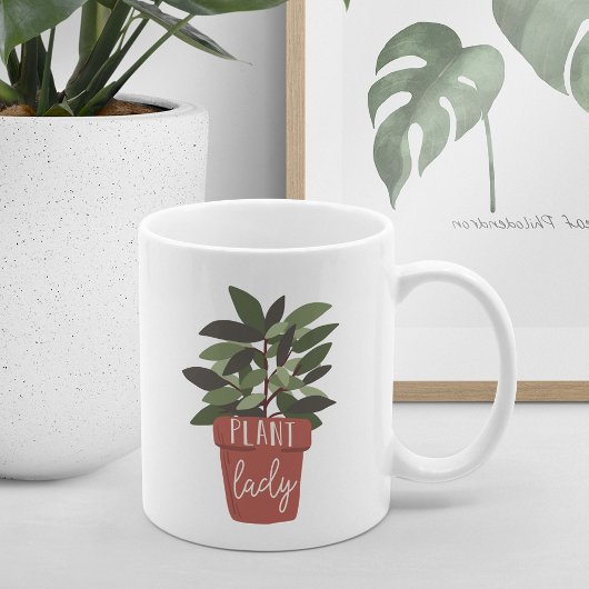 Pflanze Lady | Niedliche Pflanze Liebhaber Kaffeetasse