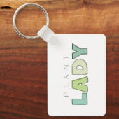 Pflanze Lady Rectangle Schlüsselanhänger (Vorderseite)