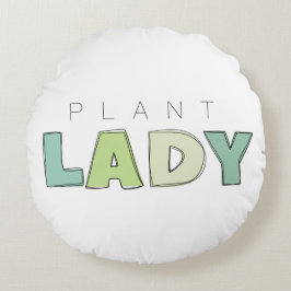 Pflanze Lady Round Pillow Rundes Kissen