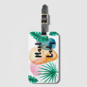 Pflanze Lady Tasse Gepäckanhänger (Vorderseite Vertikal)