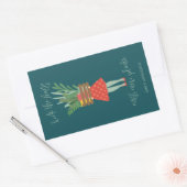 Pflanze Lady Weihnachtskleber Rechteckiger Aufkleber (Umschlag)