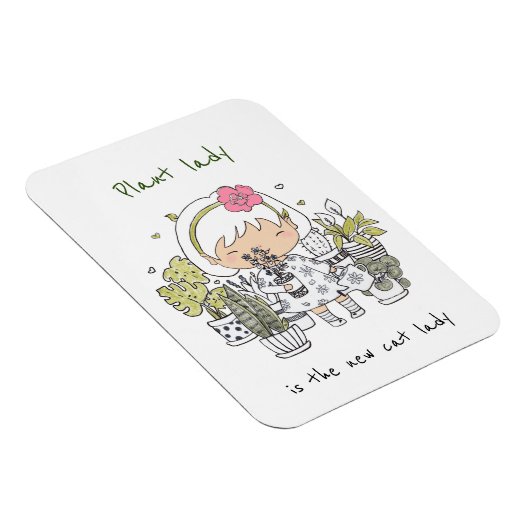 Pflanze Lady/Zitat Magnet (Rechte Seite)
