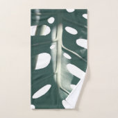 Pflanze Leaf-Muster für hellgrünen Schweizer Käse Badhandtuch Set (Handtuch)