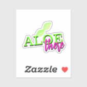 Pflanze Leaf Neon Script Sticker (Blatt)