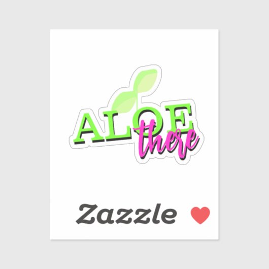 Pflanze Leaf Neon Script Sticker (Blatt)