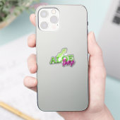 Pflanze Leaf Neon Script Sticker (Telefon)