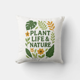 Pflanze Leben & Natur - Botanisches Design Kissen