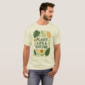 Pflanze Leben & Natur - Botanisches Design T-Shirt (Vorne ganz)