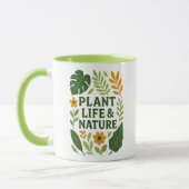 Pflanze Leben & Natur - Botanisches Design Tasse (Links)