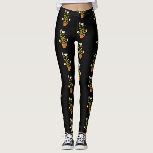 Pflanze Leggings (Vorderseite)
