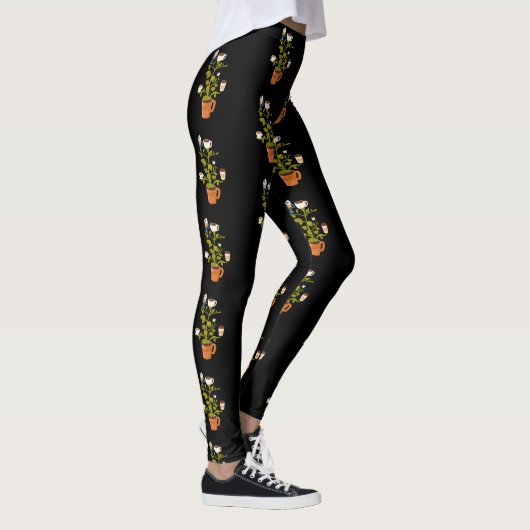 Pflanze Leggings (Rechts)