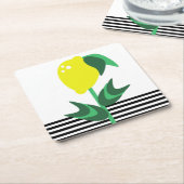 Pflanze Lemon Garden Rechteckiger Pappuntersetzer (angewinkelt)