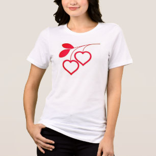 Pflanze Liebe T-Shirt - Natur & Herz kombiniert! Tri-Blend Shirt