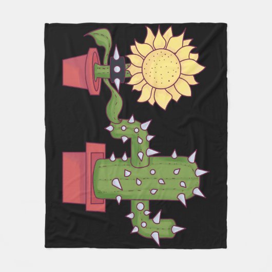 Pflanze Liebhaber Fleecedecke (Vorderseite)