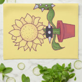 Pflanze Liebhaber Geschirrtuch (Gefaltet)