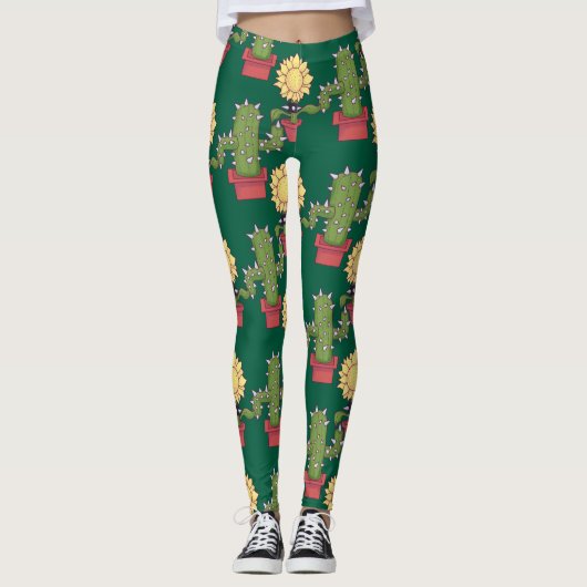 Pflanze Liebhaber Leggings (Vorderseite)