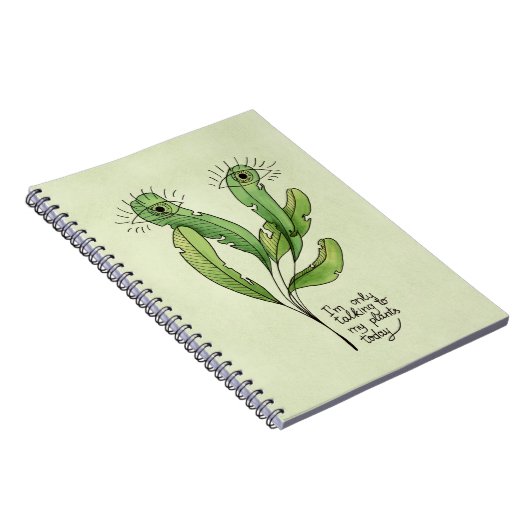 Pflanze Liebhaber lustige introvertierte Gärtner Notizblock (Rechte Seite)