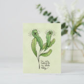 Pflanze Liebhaber lustige introvertierte Gärtner Postkarte (Stehend Vorderseite)