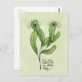 Pflanze Liebhaber lustige introvertierte Gärtner Postkarte (Vorne/Hinten)