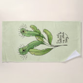 Pflanze Liebhaber lustige introvertierte Gärtner Strandtuch (Vorderseite)