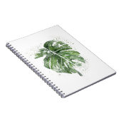 Pflanze Lover Abstrakt Monstera Notizblock (Rechte Seite)