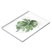 Pflanze Lover Abstrakt Monstera Notizblock (Linke Seite)