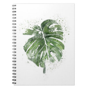 Pflanze Lover Abstrakt Monstera Notizblock