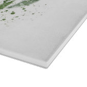 Pflanze Lover Abstrakt Monstera Schneidebrett (Ecke)