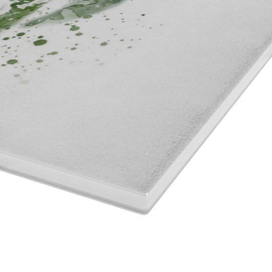 Pflanze Lover Abstrakt Monstera Schneidebrett (Ecke)