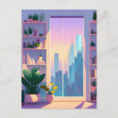 Pflanze Lover Apartment, Postüberquerung Postkarte (Vorderseite)