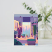 Pflanze Lover Apartment, Postüberquerung Postkarte (Stehend Vorderseite)