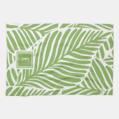 Pflanze Lover für das mongram Leaf-Muster Geschirrtuch (Horizontal)