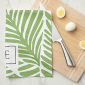 Pflanze Lover für das mongram Leaf-Muster Geschirrtuch (Viertel Falte)