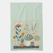 Pflanze Lover gepunktete Pflanze auf Fensterfläche Geschirrtuch (Vertikal)