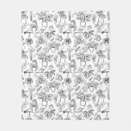 Pflanze Lover Gift Blanket Personalisiert Fleecedecke