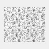 Pflanze Lover Gift Blanket Personalisiert Fleecedecke (Vorderseite (Horizontal))