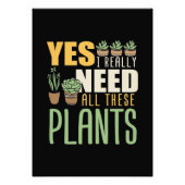 Pflanze Lover Ich brauche wirklich all diese Pflan Fotodruck (Vorne)