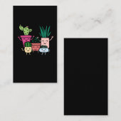 Pflanze Lover Kawaii Kaktus Sammlung Gartenarbeit Visitenkarte (Vorne/Hinten)