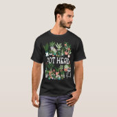 Pflanze Lover und Gardener Pot Head Sukkulent T-Shirt (Vorne ganz)