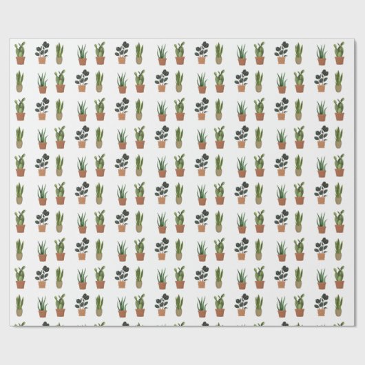 Pflanze Lover Wrapping Paper Geschenkpapier (Flach)