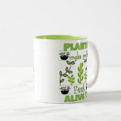 Pflanze Lover Zweifarbige Tasse (VorderseiteRechts)