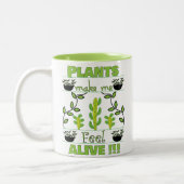 Pflanze Lover Zweifarbige Tasse (Links)