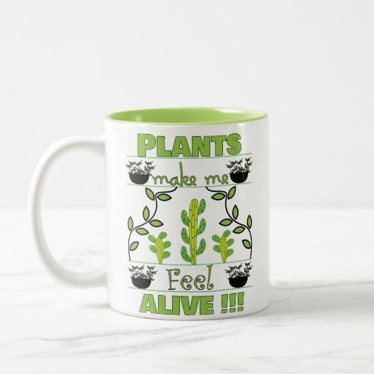 Pflanze Lover Zweifarbige Tasse (Links)