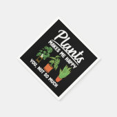 Pflanze machen mich glücklich, nicht so viel Gärtn Serviette (Ecke)