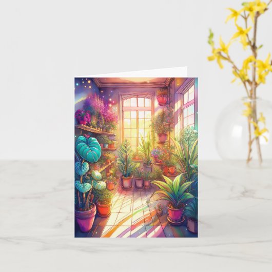 Pflanze Magic Karte (Gelbe Blume)