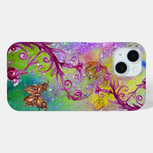 PFLANZE / MAGIC WIRBEL IN SPARKLE violett Case-Mate iPhone Hülle (Rückseite (Horizontal))