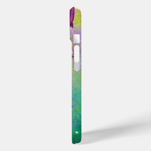 PFLANZE / MAGIC WIRBEL IN SPARKLE violett Case-Mate iPhone Hülle (Rückseite / Links)