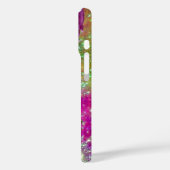 PFLANZE / MAGIC WIRBEL IN SPARKLE violett Case-Mate iPhone Hülle (Rückseite / Links)